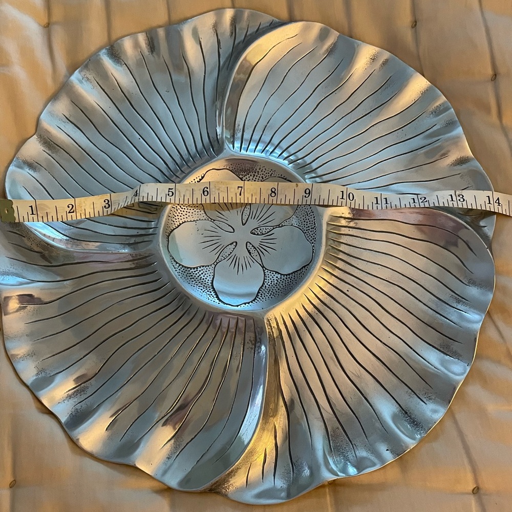 Arthur Court artisan quality large sectioned serving plate